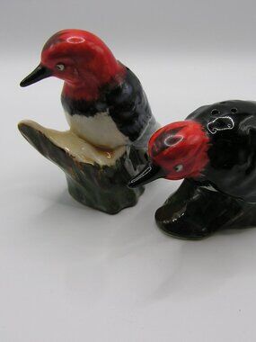 Vintage Made in Japan Woodpecker Salt and Pepper Shaker Set